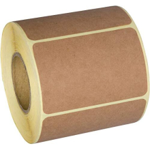 2x3 Inch Natural Brown Kraft Stickers (Roll of 350) - Rectangular Blank Stickers for Store Owners, Crafts, Organizing, Jar and Canning Labels, Price
