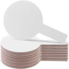 20 Pcs Dry Erase Answer Paddles, Handheld Double Sided Paddles Mini White Boards Small White Board Dry Erase Signs Auction Paddles for Classroom