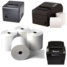 80mm x 80mm x 12.7mm Thermal Paper Till Rolls Suitable for EPOS Epson, Star, Samsung, Bixolon POS (5)