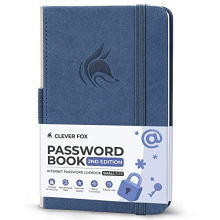 Password Book 2nd Edition Small – Pocket Password Keeper with Laminated Alphabetical Tabs – Internet Address Notebook & Login Details Organizer