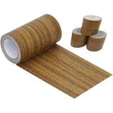 5M Woodgrain Patterned Duct Tape Wood Effect Repair Adhensive Duct Tape for Furniture Door (Antique Oak)