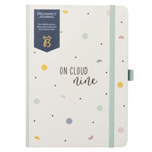 Baby B Pregnancy Journal with diary, notebook and 4 storage pockets - Cream, Neutral