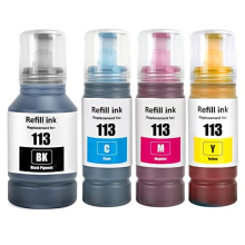 113 Ink Compatible with Epson 113 Ink Cartridges Bottle Multipack for ET-16150 ET-16600 ET-16650 ET-15000 ET-5100 ET-5150 ET-5160 ET-5170 ET-5800