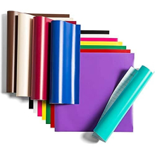 Removable Vinyl | Variety | 30.5cm x 30.5cm (12" x 12") | 12 x Self Adhesive Vinyl Sheets | For use with all Cricut Cutting Machines
