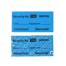 - 100pcs Non Transfer Tamper Resistant Security Warranty Void Stickers/Labels/Seals (1 x 2 Inches, Unique Serial Numbers, Blue)