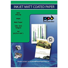 200 x A4 120gsm Matt Coated Inkjet Photo Quality Paper - Special Bulk Buy Deal PPD-54-100-BOGOF