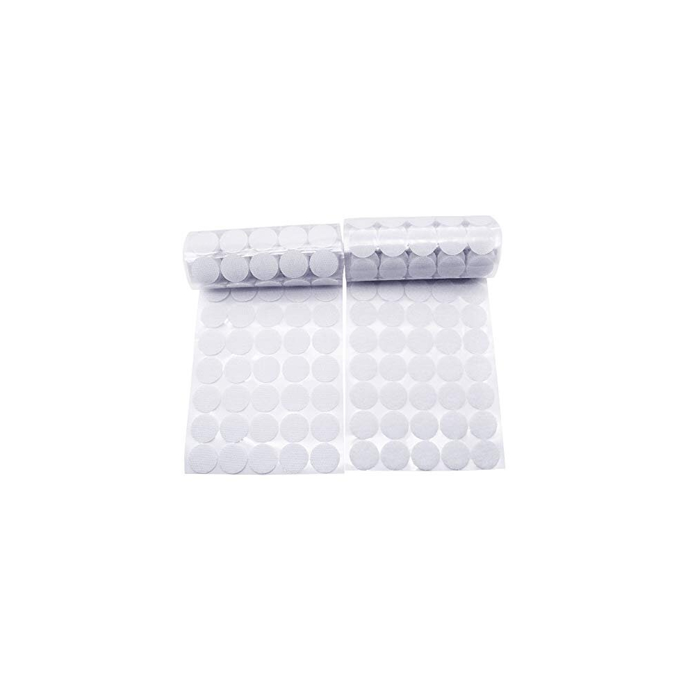 1000Pcs Sticky Back Coins, 500 Pair 20Mm Hook And Loop Self Adhesive Dots Tapes Double Sided Sticker Round Dot Coins Tapes Super Sticky For Home, 702562283692