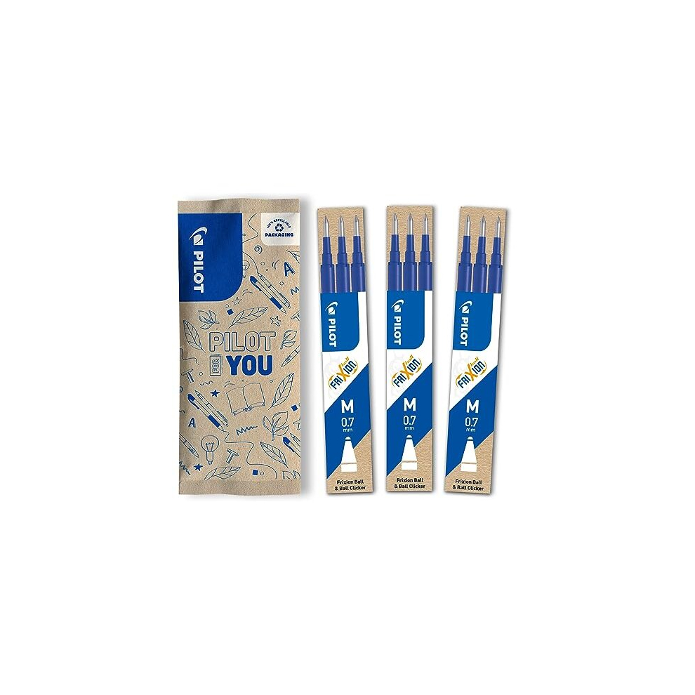 Frixion Rollerball Refill 0.7 Refill (Set of 9) (Blue)