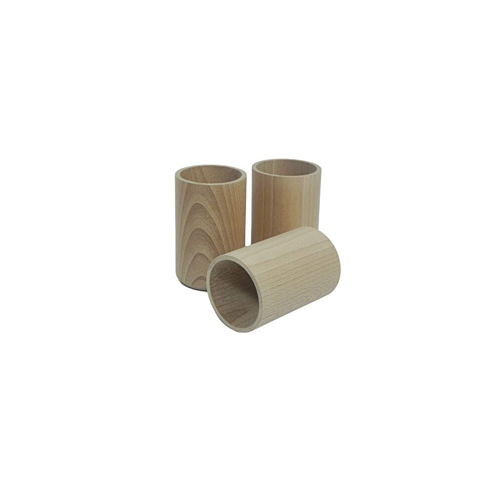 4 x Wooden Cup Round Pen Pencil Cup Desk Supplies Office Organization Supplies-image-OPC-PD76CNY-NEW