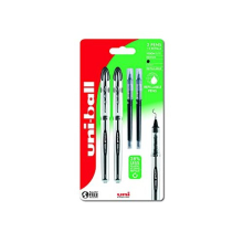 UB-200 Vision Elite Rollerball Pens. Premium Medium 0.8mm Ballpoint Tip for Super Smooth Handwriting, Drawing, Art, Crafts and Colouring. 2 Pens + 2