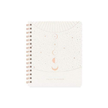 Fringe Studio Tagesplaner ohne Datum, Kunstledereinband Moon Phase Dust, 160 Seiten, 15,2 x 18,3 cm (877006)