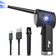 Electric Air Duster, Cordless Air Duster, Rechargeable Compressed Air Duster, 33000 RPM Air Blower, Good Replacement for Compressed Air Can, with USB