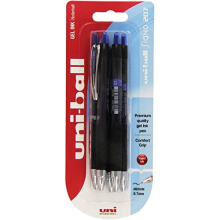 Signo Gel UMN-207 Retractable Rollerball Pens - Blue, Pack of 5
