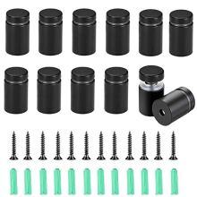 12 Sets 19 x 26mm Advertising Screws Nails Sign Standoff Screws Wall Mount Advertisement Fixings Bolts for Mounting and Fixing The Glass Billboard