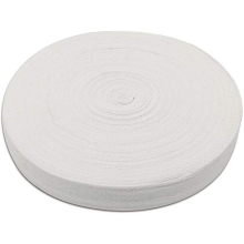 Bias Binding Tape for Sewing 12mm(1/2inch) Cotton Bunting Tape White 45m Herringbone Roll Tape for Webbing Dressmaking Alterations Apron Craft Gift