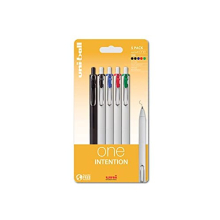 On Point One Intention UMN-S-05 Retractable Gel Pens. Premium 0.5mm Rollerball Tip for Super Smooth Handwriting. Contemporary Compact Design Perfect