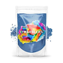 Mica Powder [Shine Blue] 3oz (85g) | Cosmetic Grade | Epoxy Resin Pigment | Dye | Non-Toxic, Vegan, Cruelty-Free | Nail Art | Slime, Bath Bomb, Candle