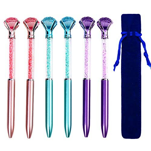 30 PCS Big Crystal Diamond Pens, Cute Beautiful Ballpoint Pens Crystal Diamond Pen For Women Retractable Ballpoint Gem Pens For Wedding Bridal Shower