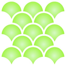 2" Fish Scale Stencil -16.5 x 16.5cm (S) - Reusable Large Allover Oriental Asian Trellis Lattice Pattern Wall Stencil Template