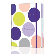 Elegant daily planner/dairy, Work notebook, Work planner, Daily To Do list notebook, Weekly planner pad with HardCover and Elastic Closure, Size 16,5