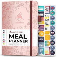 Weekly Meal Planner - Weekly & Daily Meal Prep Journal with Shopping and Grocery Lists for Menu Planning, Healthy Diet & Weight Loss Tracking, Lasts 1