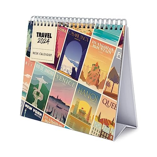 Travel Desk Calendar 2024 Desktop Calendar 2024 8 x 7 inches 20 x