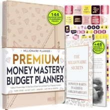 Millionaire Budget, Wealth Book and Financial Planner - A 12 Month Journey Creating Success Habits to Financial Freedom