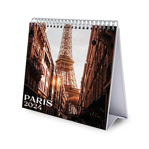 Paris Desk Calendar 2024 Desktop Calendar 2024 8 x 7 inches 20 x