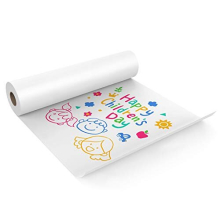 White Paper Roll, 44CM X 10M, White Craft Paper Roll, Ideal for Easel Paper, Bulletin Board Paper, Wall Art, Gift Wrap (Paper-1 Pcs)