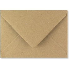 C5 Brown Kraft C5 Coloured envelopes for A5 Greeting Cards Wedding Invitation Crafts 162x229mm- Pack of 25 envelopes (Brown Kraft)