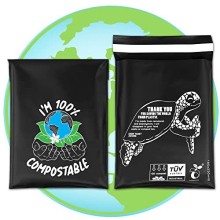 Compostable Mailing Bags,Biodegradable Mailing Bags,100% Eco Friendly Mailers 10 x 14" (25.5 x 35.5 cm) |25PK|