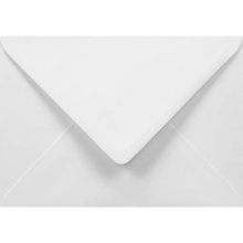 100x white elegant envelopes DIN B6 125x175mm 5.04x7.17 inches 100gsm gummed pointed flap no window offset envelopes for invitations Christmas wedding