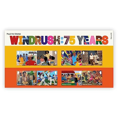 Windrush: 75 Years Stamps Affixed Presentation Pack by Royal Mail 1