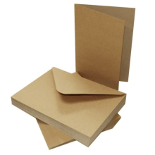 Kraft Card with Kraft Envelope Perfect for Birthday Wedding Invitations Greeting Cards Crafts Christmas Cards Gift Square A5 A6 A7 DL Envelopes with