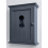 Dark Grey Key Cabinet - keyhole window 3