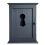 Dark Grey Key Cabinet - keyhole window 1