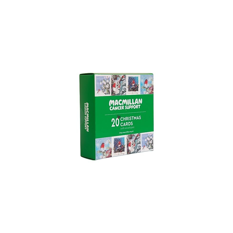 Macmillan Cancer Support Macmillan Robins Charity Christmas Cards - 20 Pack