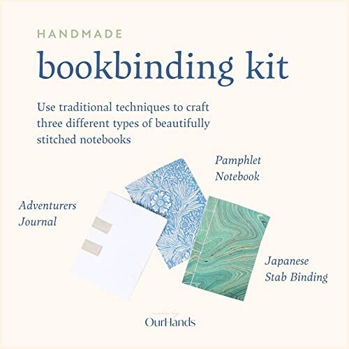 Bookbinding Kit Includes Tools, Instructions and Premium Paper to Make Three Types of Notebook 1