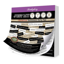 Hunkydory Crafts Just My Type - Christmas Sentiment Strip Pad