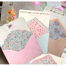 SCStyle 32 s??e Kawaii-Briefpapiere mit speziellem Design, mit 16 Umschl?gen + 16 Etiketten-Siegelaufklebern (18 x 13 cm) von SCStyle