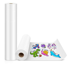 2 Pieces White Paper Roll, 44 cm x 10 m, White Craft Paper Roll, Ideal for Easel Paper, Bulletin Board Paper, Wall Art, Gift Wrap (Paper-2 Pieces)