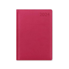 Letts Verona A5 day to a page with appointments and planners 2024 diary - pink