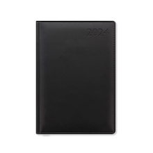 Letts Verona A5 day to a page with appointments and planners 2024 diary - black