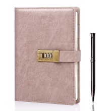 Diary with Lock, A5 Journal with Lock 240 Pages, Locking Journal with Pen & Gift Box, Lockable Diary Planner Organizer for Men and Women, 8.6x5.8in