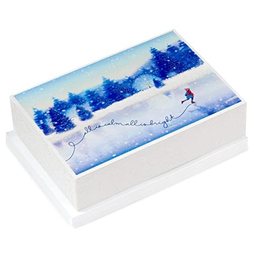 Hallmark Boxed Weihnachtskarten, Eislaufen (40 Karten mit Umschlägen) 2