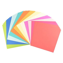 Florence Smooth Cardstock, Summer Colours Mix, 216 Grams, 12x12 Inches, 60 Sheets, for Scrapbooking, Card Making, Die Cutting and Other Paper Crafts,