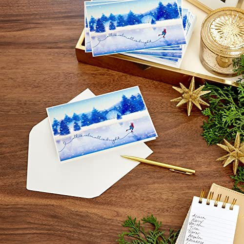 Hallmark Boxed Weihnachtskarten, Eislaufen (40 Karten mit Umschlägen) 1