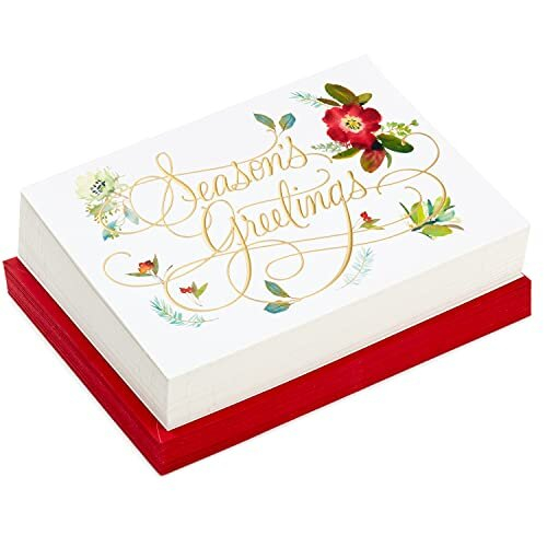 Hallmark Boxed Weihnachtskarten, Florale Grüße (40 Karten mit Umschlägen) 2
