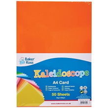 FC969 Kaleidoscope of Colours A4 Card Pack - Pack of 50 Sheets, Kids Crafts, Arts and Crafts for Kids, School Supplies