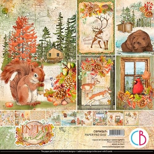 Ciao Bella Into The Wild 12"x12" Paper Pad